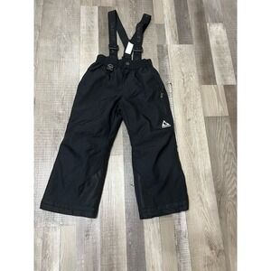 Gerry Black Snow Pants Ski Bibs Kids Snowboard Pants Waterproof Overalls XS‎ 5/6